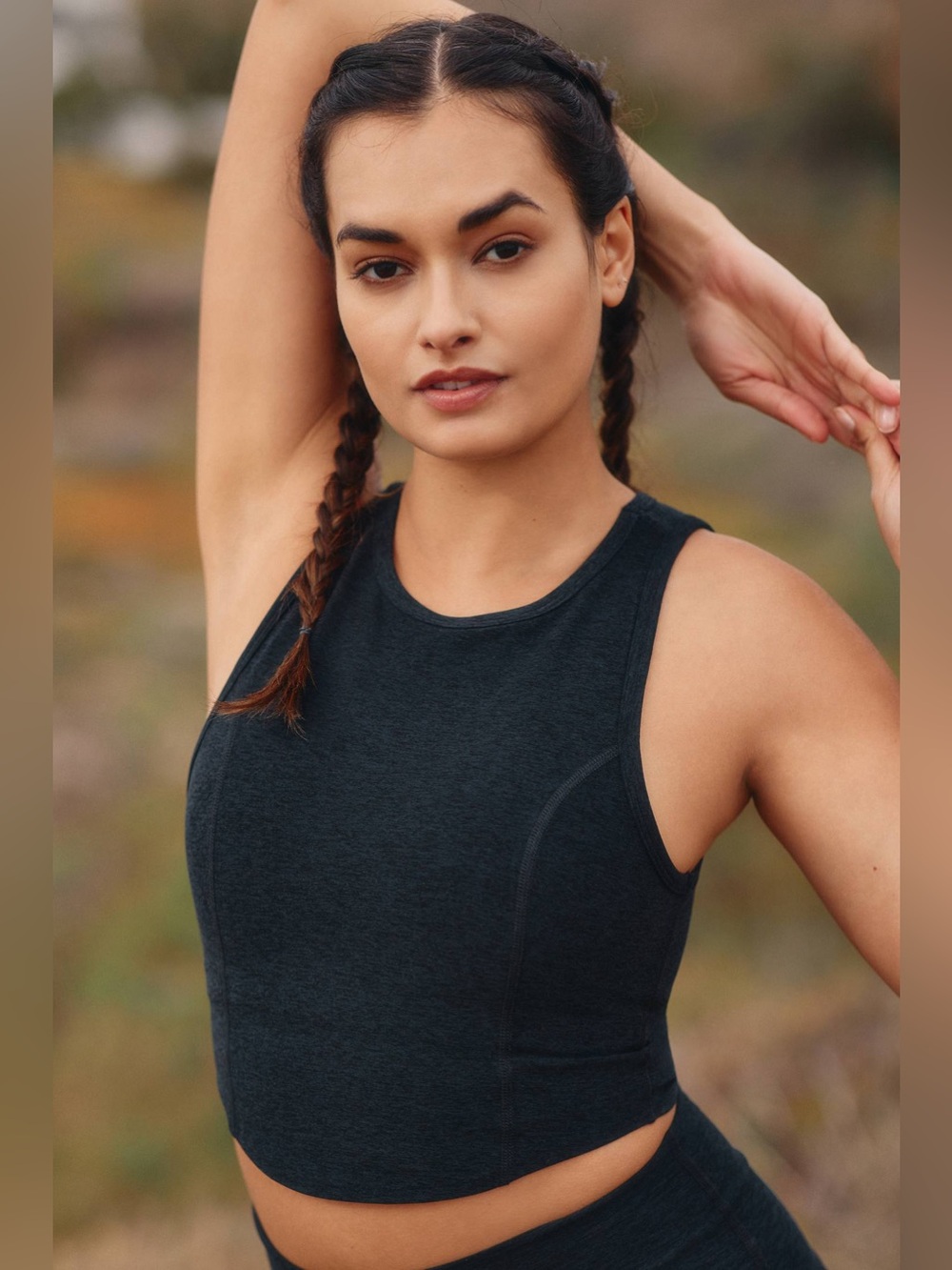 Beyond Yoga Spacedye Motivate High-Neck Cropped Tank Size M